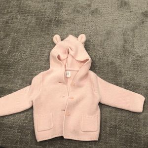 Baby gap hooded knit sweater